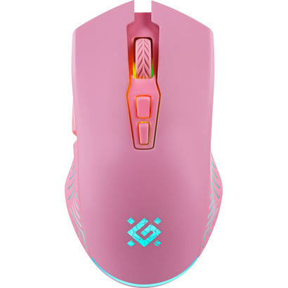 Игровая мышь DEFENDER Pandora GM-502, розовая
