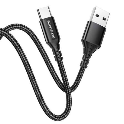 Дата-кабель BOROFONE BX54 Ultra bright Type-C 1м (черный)