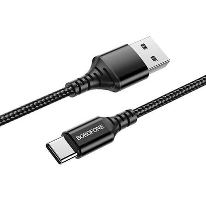 Дата-кабель BOROFONE BX54 Ultra bright Type-C 1м (черный)