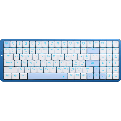 Игровая клавиатура Redragon Eva Pro RU, белый/синий