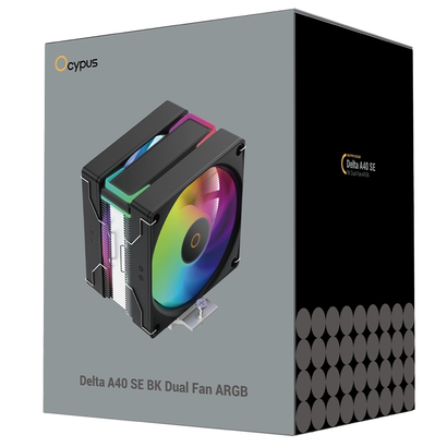 Кулер процессорный Ocypus Delta A40 SE BK Dual Fan ARGB