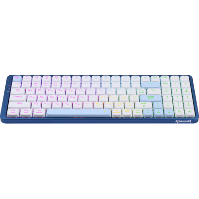 Игровая клавиатура Redragon Eva Pro RU, белый/синий