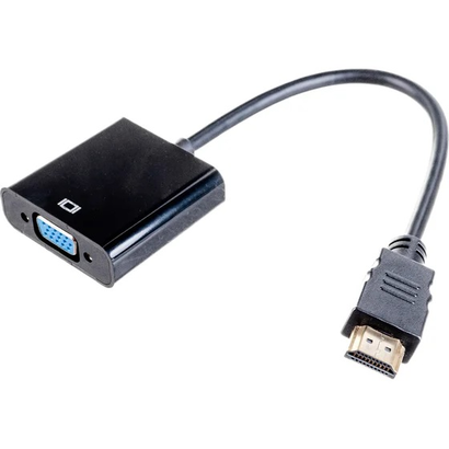 Переходник HDMI - VGA Cablexpert, 19M/15F, длина 15см A-HDMI-VGA-04