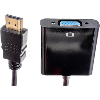Переходник HDMI - VGA Cablexpert, 19M/15F, длина 15см A-HDMI-VGA-04