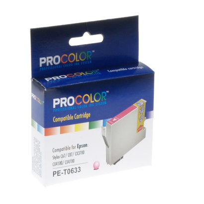 Картридж EPSON Stylus C67/C87/CX3700/CX4100/CX4700 Magenta (PRO COLOR) PE-T0633