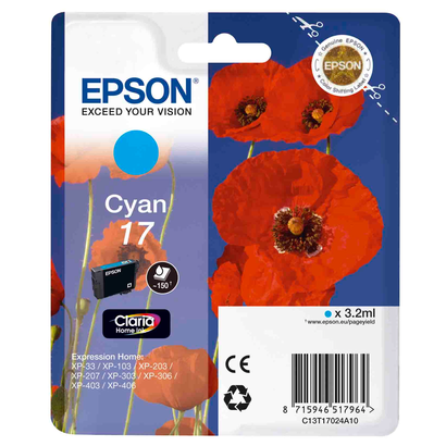 Картридж Epson XP103/203 Cyan №17 (C13T17024A10)