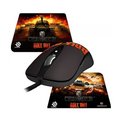 Мышь STEELSERIES Sensei Raw World Of Tanks +коврик