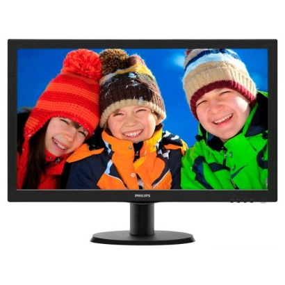 Монитор 23'' PHILIPS 233V5QHABP Black (PLS, LED, LCD, Wide, 1920x1080, 6(12) ms, 178°/178°, 250 cd/m,