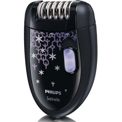 Эпилятор Philips HP6422/01 скор.:2 насад.:1 от электр.сети черный