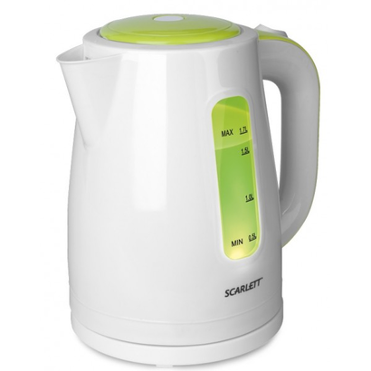 Чайник Scarlett SC-EK18P27 1.7л. 2200Вт белый/зеленый