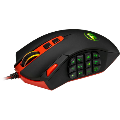 Игровая мышь Redragon FireStorm лазер,19 кнопок,50-16400 dpi