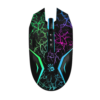 Мышь A4TECH N50 Bloody Neon черный оптическая (4000dpi) USB2.0 игровая (7but)