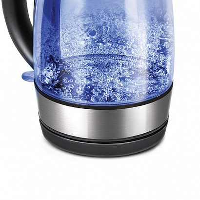 Чайник Redmond RK-G168-E 1.7л. 2200Вт серебристый (стекло)