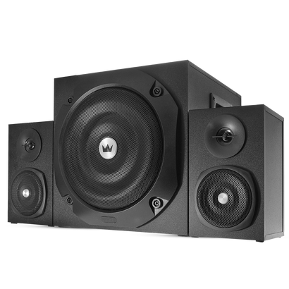 Акустическая система 2.1 CROWN CMS-3801 (20W+10W*2 (RMS)=40W  приёмник FM  картридер  интерфейс USB 