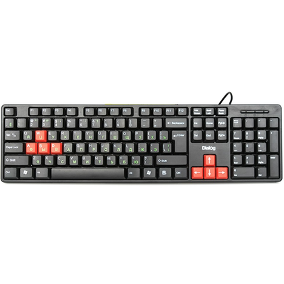 Клавиатура Dialog KS-030U black-red Standart - USB