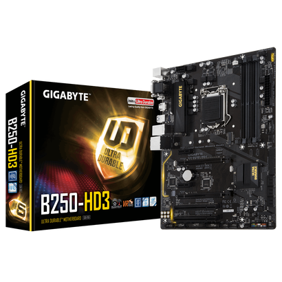 Mат.плата GIGABYTE Socket 1151 GA-B250-HD3