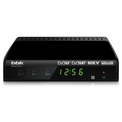 Цифровой телевизионный DVB-T2 ресивер BBK SMP021HDT2 черный