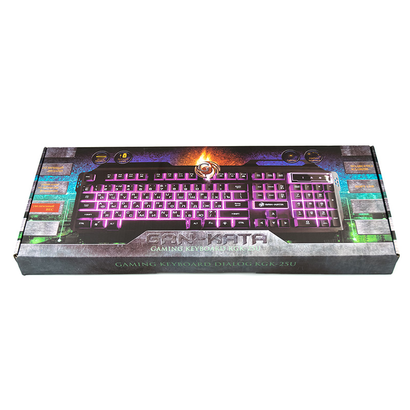 Клавиатура Dialog KGK-25U BLACK Gan-Kata - игровая с подсветкой 3 цвета, корпус металл, USB,