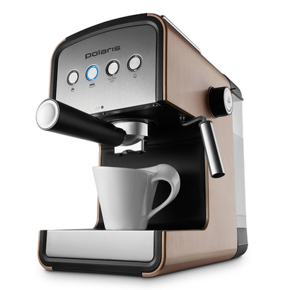 Кофеварка эспрессо Polaris PCM 1526E Adore Crema 850Вт шампань
