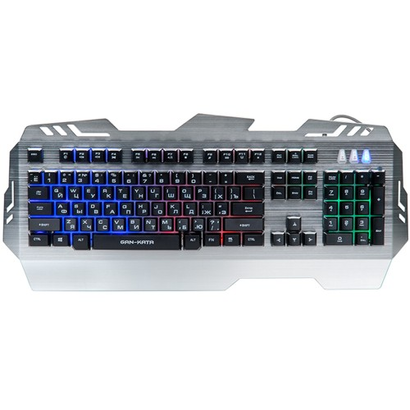 Клавиатура Dialog KGK-29U SILVER Dialog Gan-Kata - игровая с подсветкой, корпус металл, USB, серебри