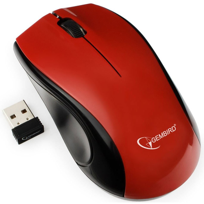 Мышь Gembird MUSW-320-R красный
