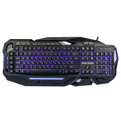 Клавиатура Dialog KGK-45U BLACK Gan-Kata - игровая с подсветкой 3 цвета, макро клавиши, USB, черная