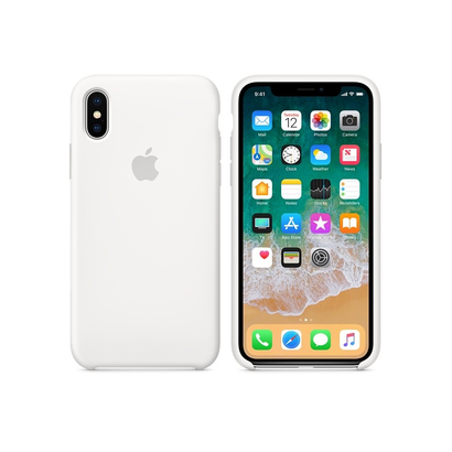 Чехол Apple Silicone Case для iPhone X (white)