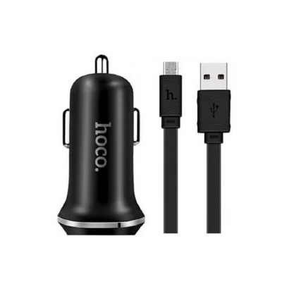 АЗУ HOCO Z17 series 3.1A Black 1USB + micro USB кабель