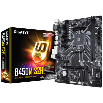 Mат.плата GIGABYTE SAM4 B450M S2H