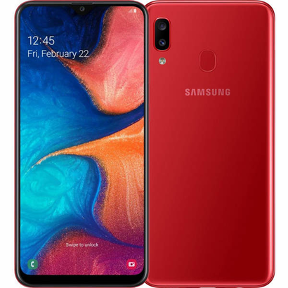 Смартфон Samsung Galaxy A20 SM-A205F 32Gb 3Gb красный 3G 4G 2Sim 6.4'' Super AMOLED 720x1560 And9 13M