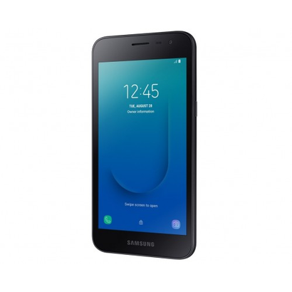 Закаленное стекло с цветной рамкой (fullscreen) для Samsung Galaxy J2 Core DF sColor-59 (black)