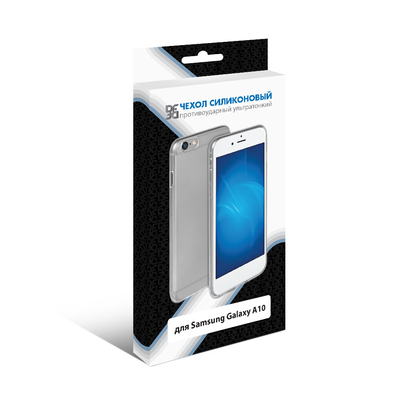 Силиконовый супертонкий чехол для Samsung Galaxy A10 DF sCase-74