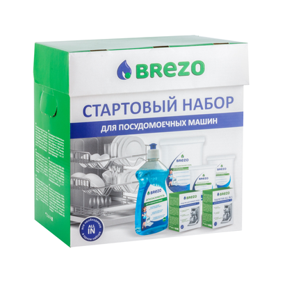Стартовый набор для посудомоечной машины, специальная соль - 1 кг + 2 х 250 г., 87840