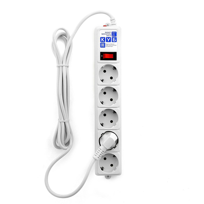 Сетевой фильтр Power Cube  3.0м белый SPG-B-10-WHITE