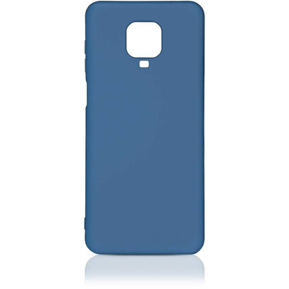 Силиконовый чехол с микрофиброй для Xiaomi Redmi Note 9S/Pro DF xiOriginal-09 (blue)