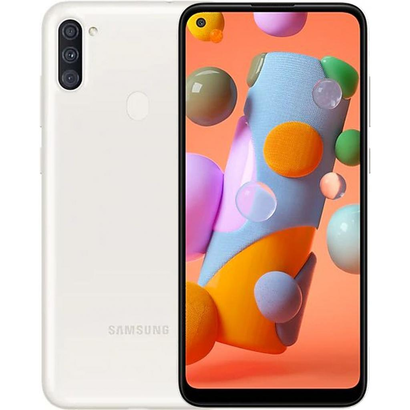 Смартфон Samsung Galaxy A11 SM-A115F 32Gb белый 3G 4G 6.4'' 720x1560 And10 13Mpix 802.11 b/g/n NFC GP