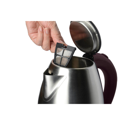 Чайник Polaris PWK 1772CA 1.7л. 1800Вт бордовый (нержавеющая сталь/пластик)