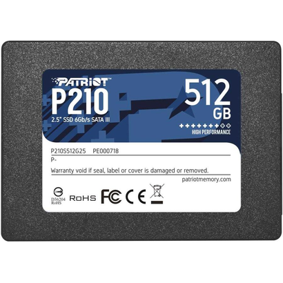 SSD 2.5'' 512Gb PATRIOT P210S512G25