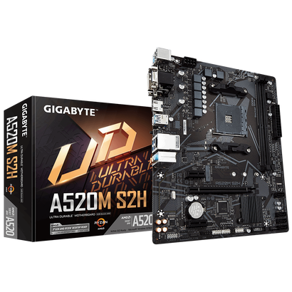 Mат.плата GIGABYTE SAM4 A520M S2H