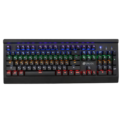 Клавиатура Oklick 920G IRON EDGE механическая черный USB for gamer LED