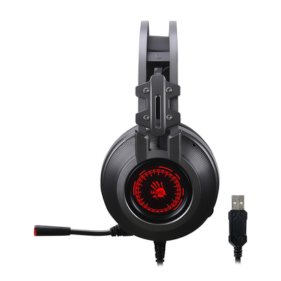 Наушники A4Tech Bloody J527 серый 2м мониторные USB