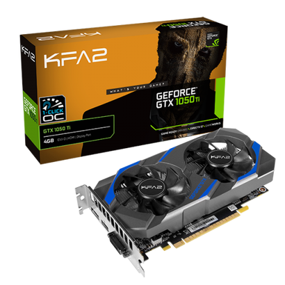 Видеокарта KFA2 1050TI 1-CLICK OC 4G (только в составе ПК)