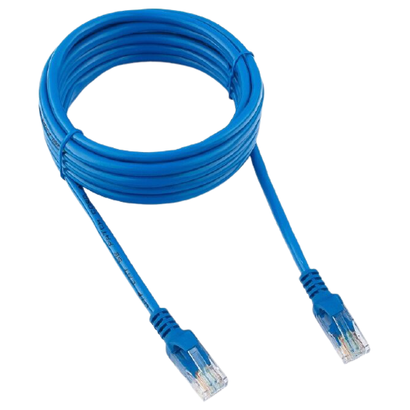 Патч-корд литой, UTP, RJ45, Cat.5e, 3m,(синий) Cablexpert PP12-3M/B