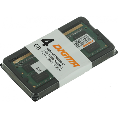 SODIMM DDR3 4Gb 1600MHz Digma DGMAS31600004D