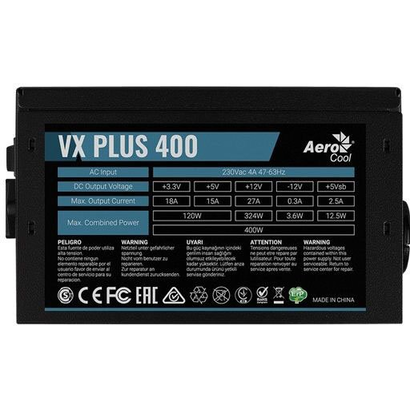 Блок питания 400W Aerocool VX PLUS 400