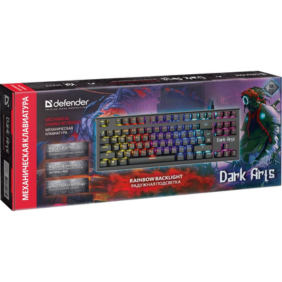 Игровая клавиатура DEFENDER Dark Arts GK-375 RU