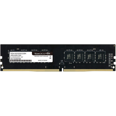 DDR4 16Gb 3200MHz TEAM TED416G3200C22BK