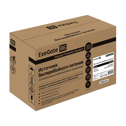 ИБП ExeGate EX292792RUS Power Smart ULB-1000.LCD.AVR.2SH.RJ.USB