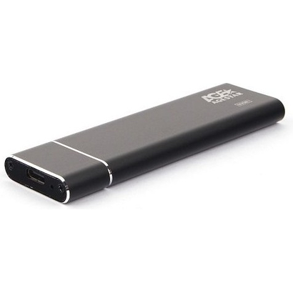 Внешний карман AgeStar 31UBNV5C USB 3.1 Type-C M.2 NVME (M-key) алюминий, черный