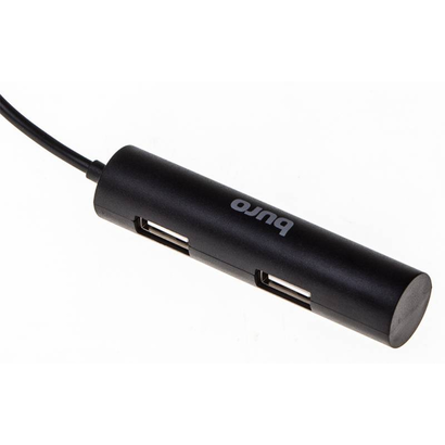Концентратор USB 2.0 Buro BU-HUB4-0.5R-U2.0 4порт. черный
